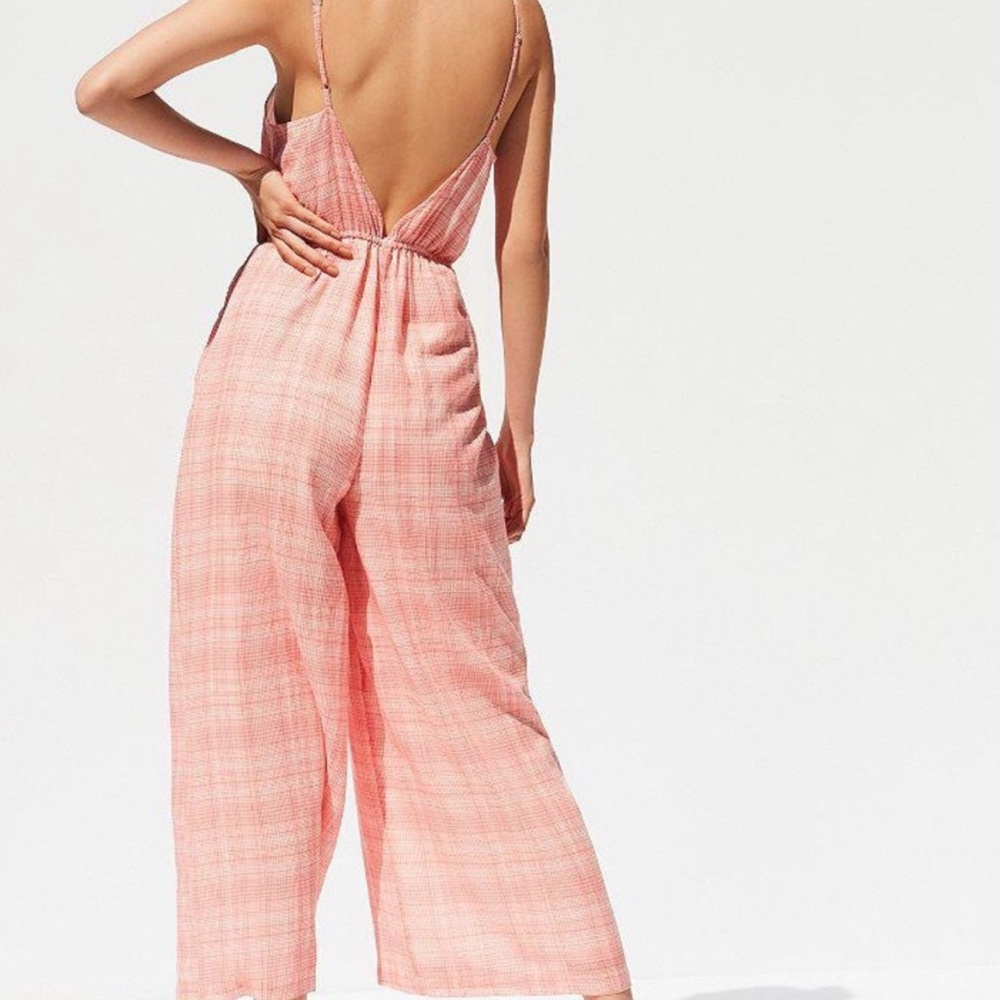 NWT Urban Outfitters Audra Gingham Jumpsuit - Picture 2 of 5